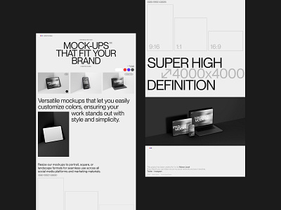 Mockups - Homepage branding design figma free graphic design ipad iphone mac mockup mockups motion ui ux web website