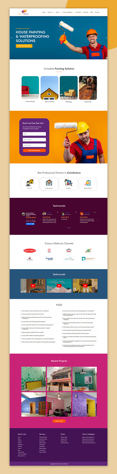 Colours Website Design design