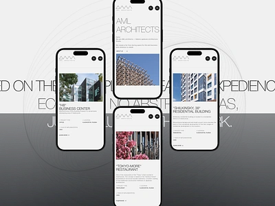 Website for architectural bureau mobile design architecture branding design graphic design mobile real estate ui ui design ux ux design web web design web site web studio