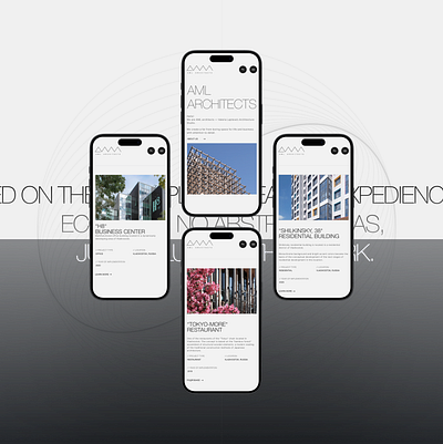 Website for architectural bureau mobile design architecture branding design graphic design mobile real estate ui ui design ux ux design web web design web site web studio