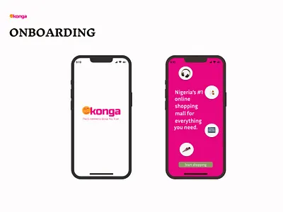 KONGA ONBOARDING MOBILE APP REDESIGN branding graphic design product design ui ui design uiux design user experience design user interface design ux ux design