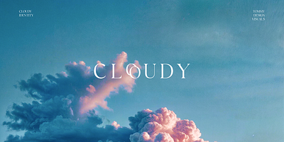 CLOUDY branding graphic design logo