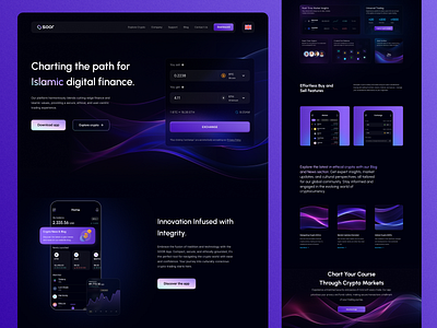 Web 3 Crypto Web Design crypto design islamic landing ui ux web web3 webdesign website