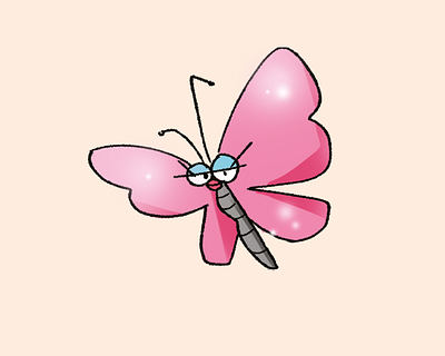 butterfly butterfly character character design emotion girl illustration nature