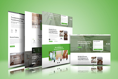 Modern Renovation Company Website Design - Clean and Engaging UI