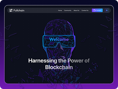 Blockchain Technology Website Design ai best website design blockchain blockhaintechnology graphic design homepage design illustration landing page technology website ui design uiux uiux design vector visual design website ui