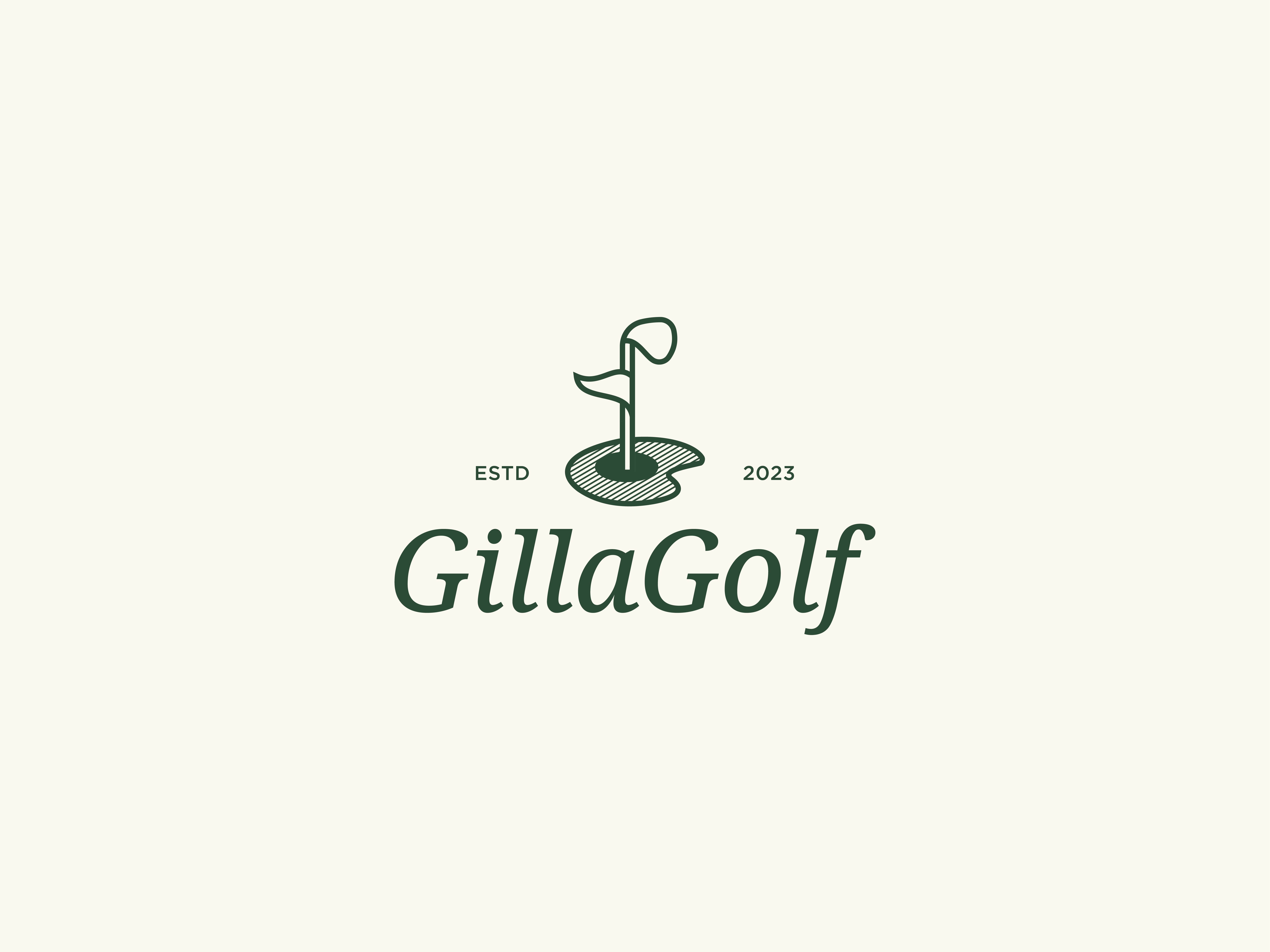 GillaGolf | Golf Logo branding gilagolf golf golf logo graphic design logo logo design 2024 minimal logo retro golf logo retro logo retro vintage usa vintage golf logo