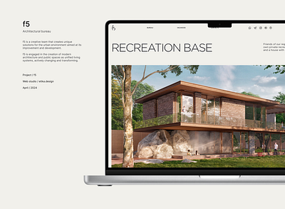 Minimalistic website for architectural bureau architecture branding design development illustration real estate ui ui design ux ux design web web design web studio website