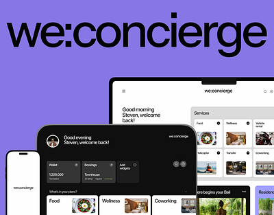 we:concierge app concierge concierge service design horeca interface management service ui