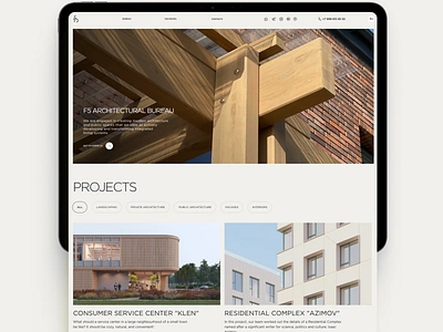 Architectural bureau website design architecture design development real estate ui ui design ux ux design web web design web studio website