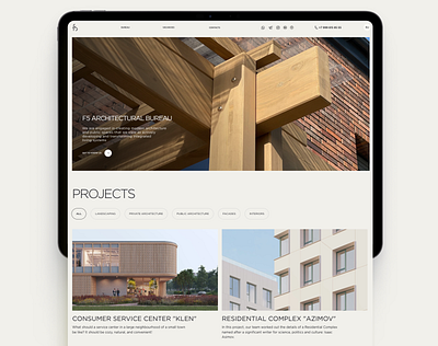 Architectural bureau website design architecture design development real estate ui ui design ux ux design web web design web studio website