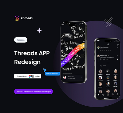 Redesign Threads App daily ui daily ui 001 instagram mobile app product design social media app threads twitter ui design