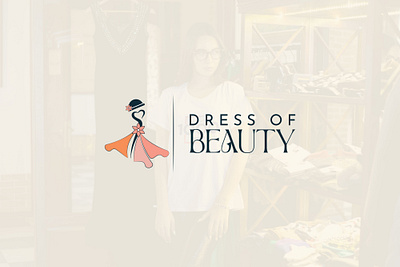 Dress Of Beauty Logo brand designer branding dress graphic design logo logos