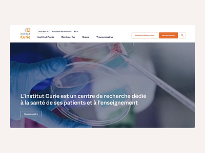 Institut Curie (pitch) - Homepage animation heath ui