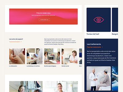 Institut Curie (pitch) - Hub care health ui website