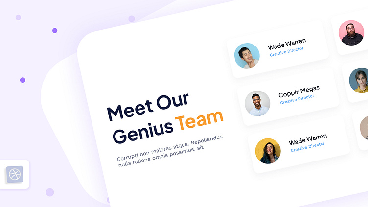 Team Section UI Design by Jubayr Rahman on Dribbble
