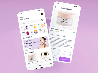 Hello Creatives, Here is Cosmetics App UI. android app apple cosmetics cosmetics ui mobile app product design ui ux