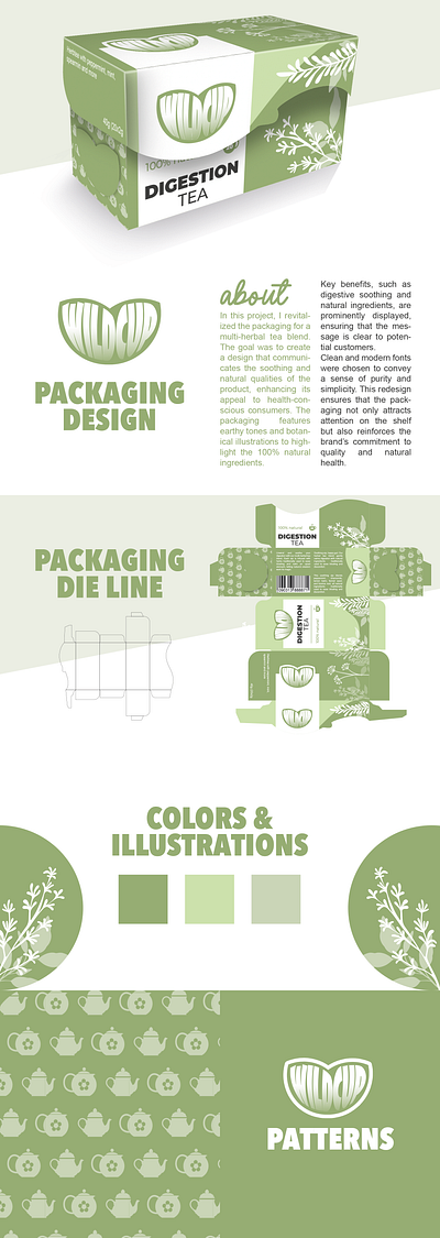 Wildcup | tea packaging box design brand branding designer graphic design logo nature packaging packaging design packaging designer tea packaging