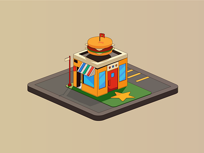 HAMBURGUER STATION 3d animation branding conceptart gameart games graphic design ui