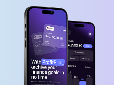 Finance mobile ui application! 💳📲 by Roohi Koohi on Dribbble