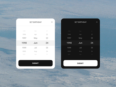 Date of Birth Picker UI appdesign calender ui clean ui date date picker design interface design mobile mobile app product design simple design ui ui design user experience ux ux design