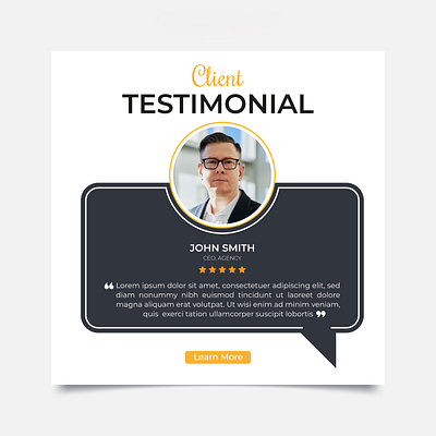 Client Testimonial Design branding busin business company creative design graphic design