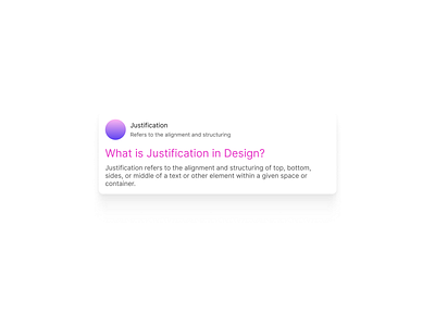 Justification UI Design daily ui dailyui justification justification ui design ui challenge ui component ui design ui inspiration uiux