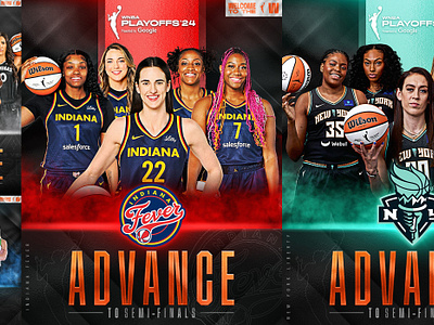 WNBA Playoffs - Advance adobe photoshop basketball creative design graphic design photoshop playoffs social media typography wnba