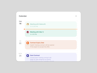 Calendar Component app availabilites availabilities calendar clean components design system desktop application timeline ui user interface ux