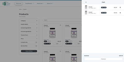 Cart ui