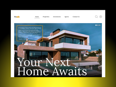 Real Estate Website architecture clean hero home home buying house landing modern real estate ui web web design website