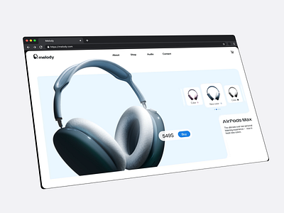 Wireless Headphones UX/UI Concept adobe ae animation figma headphones iphone ui ux