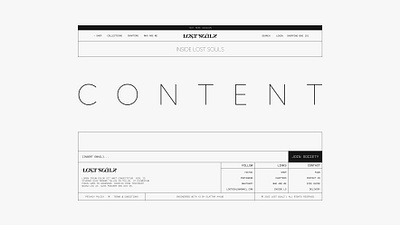 Header &Footer Ecommerce clothing brand ecommerce footer header ui