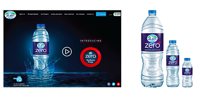 Concept & Packaging Design Al Ain Zero Water Brand brand design consultancy branding design graphic design motion graphics packaging design ui