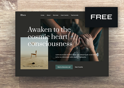 Freebie - One Page Elementor Template awakening community concept consciousness creative design free template freebie heart hero image holistic health landing lightworker meditation new age people religion spiritual growth spirituality website