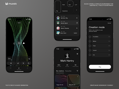 Music Application Mobile Design app design application application design dark interface design graphic design interaction design interface interface design mobile design mobile ui mobile ux music music app ui user experience user interface ux ux design