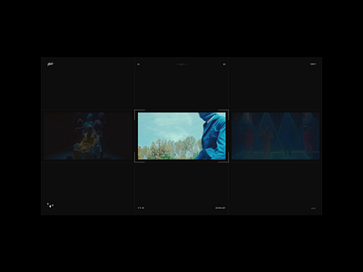 Theud — Portfolio 23' black branding design grid layout minimalist music portfolio video