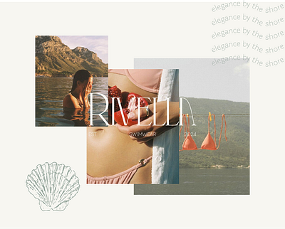 Visual Identity - Rivella swimwear branding design graphic design illustration logo typography