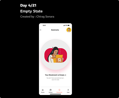 4/21-Days of Product Design Challenge by Peerlist design designer emptystate mobileanimation mobiledesign trendingdesign ui uidesign uiwork ux uxdesign webdesign