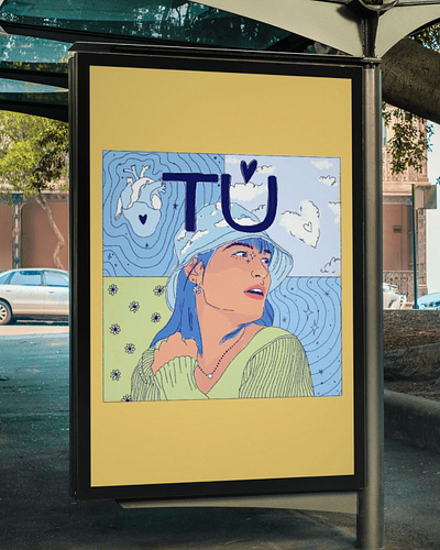 Illustrations for fan-video-song "Tú" by MAYE branding graphic design illustration