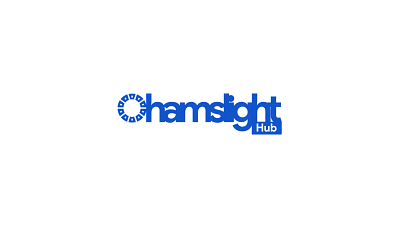 Ohamslight Hub Combination Logo blue combination graphic design logo