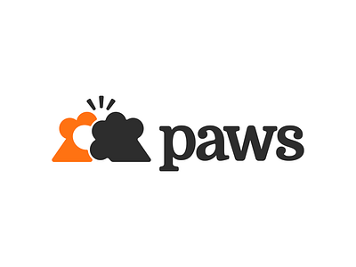 Paws animal brand branding cat design dog elegant graphic design illustration logo logo design logo designer logodesign logodesigner logotype mark modern paw paws pet