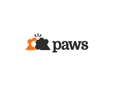 Paws animal brand branding cat design dog elegant graphic design illustration logo logo design logo designer logodesign logodesigner logotype mark modern paw paws pet