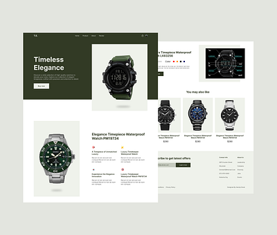 E-Commerce Landing Page branding design figma product design ui uiux design ux ux design