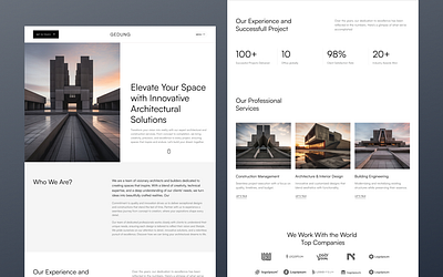 Gedung Gedung - Architecture Website Template architecture building ui
