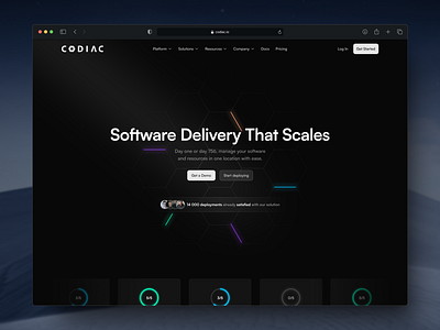 Homepage for a kubernetes company dark hero design dark homepage dark theme dark theme home hero hero design hero kubernetes hero section home homepage kubernetes kubernetes home kubernetes management platform management scaling homepage software delivery