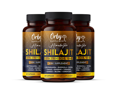 shilajit dietary supplement label design gummy bottle mockup pills bottle mockup supplement bottle mockup