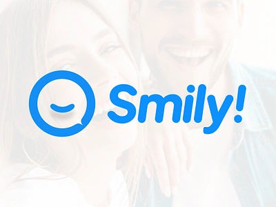 Smily Logo brand identity branding chat app logo chat logo emoji logo fun logo logo design logotype messaging app logo modern logo online platform logo smile logo smiley face logo typography logo