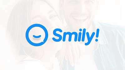 Smily Logo brand identity branding chat app logo chat logo emoji logo fun logo logo design logotype messaging app logo modern logo online platform logo smile logo smiley face logo typography logo