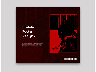 Brutalist design concept made on figma . adobe batman figma graphic design illustration like logo poster share ui ux